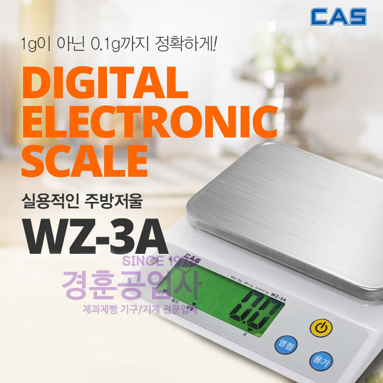 CAS 카스정밀저울WZ-3A(1kg-0.1g)